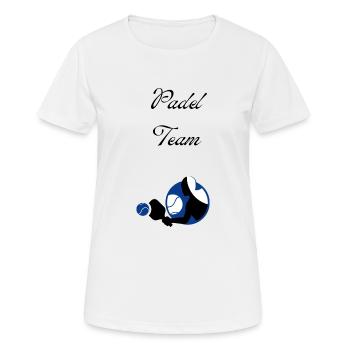 Padel Team - Women's Breathable T-Shirt - white - Front - AI Model Female 172 dark (172cm)