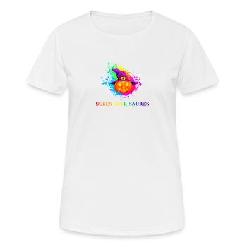 Halloween Süßes oder Saures Geschenkidee - Frauen T-Shirt atmungsaktiv - Weiß - Vorne - AI Model Female 172 dark (172cm)
