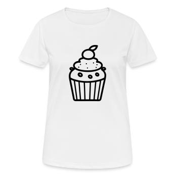 muffin - Women's Breathable T-Shirt - white - Front - AI Model Female 172 dark (172cm)