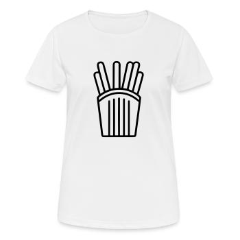 French fries - Women's Breathable T-Shirt - white - Front - AI Model Female 172 dark (172cm)
