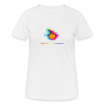 Bonbons d’Halloween sinon il y a sour Idée Cadeau - T-shirt respirant Femme - blanc - Devant - AI Model Female 172 dark (172cm)