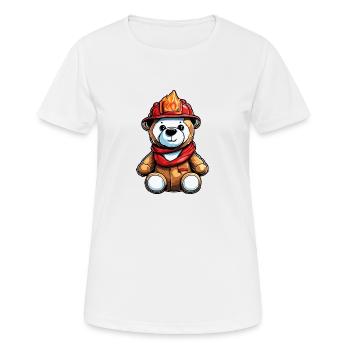 Teddybär / Kuscheltier / Stofftier / Geschenkidee - Frauen T-Shirt atmungsaktiv - Weiß - Vorne - AI Model Female 172 dark (172cm)