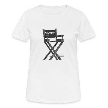 Regisseur Filmemacher - Frauen T-Shirt atmungsaktiv - Weiß - Vorne - AI Model Female 172 dark (172cm)