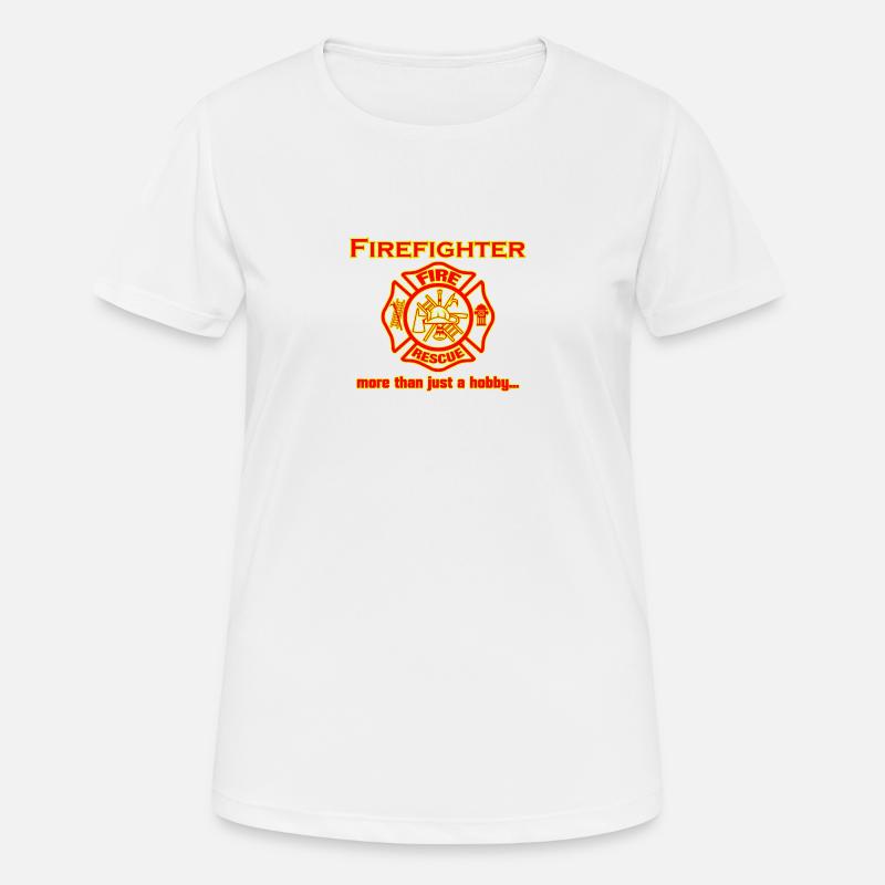 Firefighter - Women's Breathable T-Shirt - white