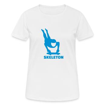 Skeleton - Women's Breathable T-Shirt - white - Front - AI Model Female 172 dark (172cm)