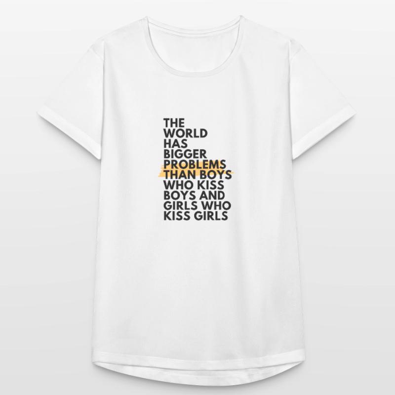 The world has bigger problems. Frauen T-Shirt atmungsaktiv