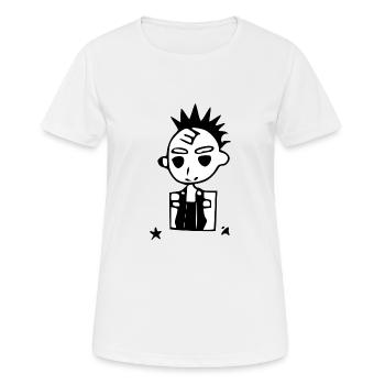 Xax der kleine Punk - Frauen T-Shirt atmungsaktiv - Weiß - Vorne - AI Model Female 172 dark (172cm)