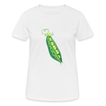 erbsen peas halloween gemuese vegetables9 - Frauen T-Shirt atmungsaktiv - Weiß - Vorne - AI Model Female 172 dark (172cm)