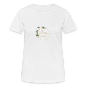 Future Mariée - Frauen T-Shirt atmungsaktiv - Weiß - Vorne - AI Model Female 172 dark (172cm)