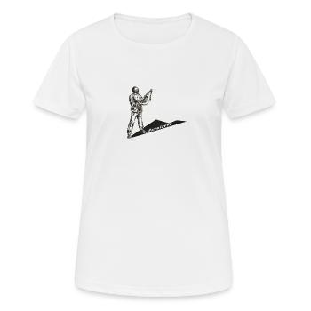 RIBELLU E CLANDESTINU - T-shirt respirant Femme - blanc - Devant - AI Model Female 172 dark (172cm)