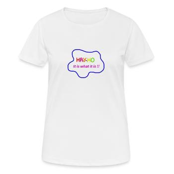 Hay-ho - Women's Breathable T-Shirt - white - Front - AI Model Female 172 dark (172cm)