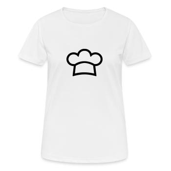 Chef's hat - Women's Breathable T-Shirt - white - Front - AI Model Female 172 dark (172cm)