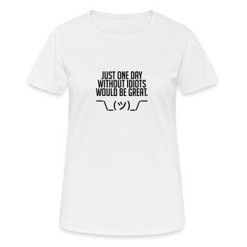 Just One Day - Women's Breathable T-Shirt - white - Front - AI Model Female 172 dark (172cm)