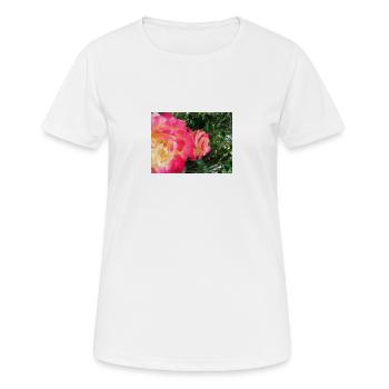 roses - T-shirt respirant Femme - blanc - Devant - AI Model Female 172 dark (172cm)