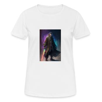 Sabre laser - T-shirt respirant Femme - blanc - Devant - AI Model Female 172 dark (172cm)