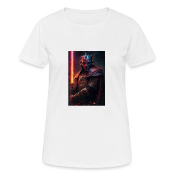 Lichtschwert - Frauen T-Shirt atmungsaktiv - Weiß - Vorne - AI Model Female 172 dark (172cm)