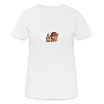 BIG BEN - Garçon - SOUVENIR LONDRES - Idée Cadeau - T-shirt respirant Femme - blanc - Devant - AI Model Female 172 dark (172cm)