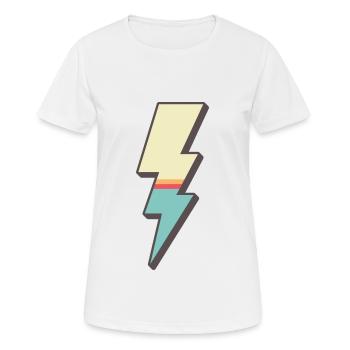 Lightning - Women's Breathable T-Shirt - white - Front - AI Model Female 172 dark (172cm)