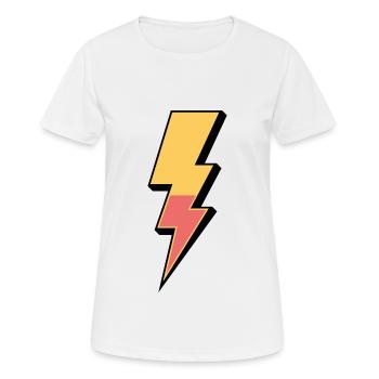 Lightning - Women's Breathable T-Shirt - white - Front - AI Model Female 172 dark (172cm)
