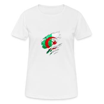 afrique algerie arabe - T-shirt respirant Femme - blanc - Devant - AI Model Female 172 dark (172cm)