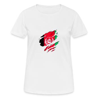afghanistan army peace - Women's Breathable T-Shirt - white - Front - AI Model Female 172 dark (172cm)
