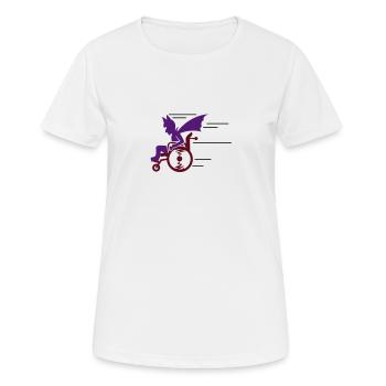 senior superhero (3c) - Frauen T-Shirt atmungsaktiv - Weiß - Vorne - AI Model Female 172 dark (172cm)