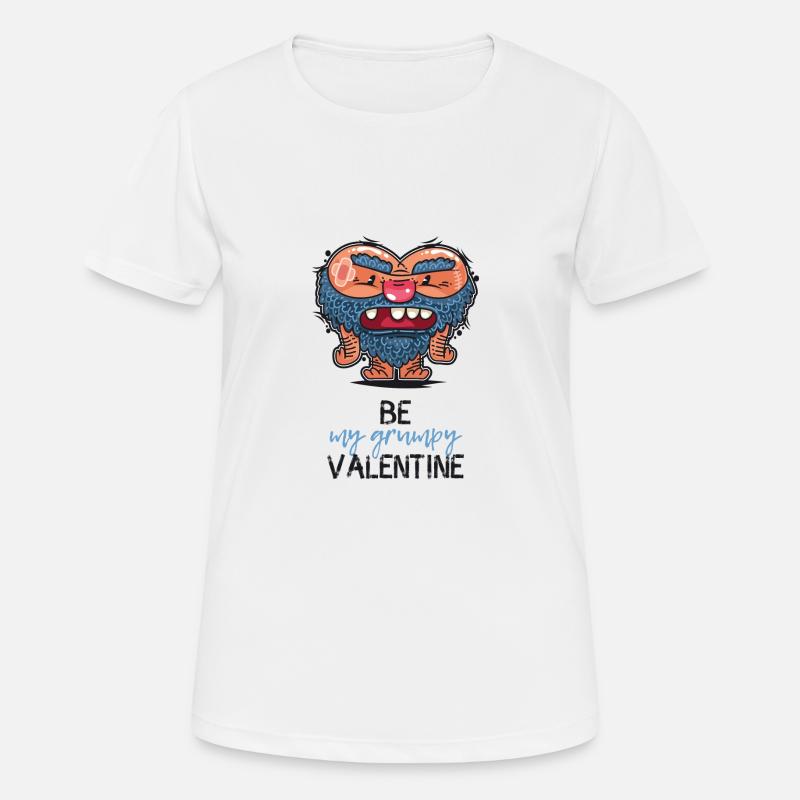 Grumpy Valentine - T-shirt respirant Femme - blanc