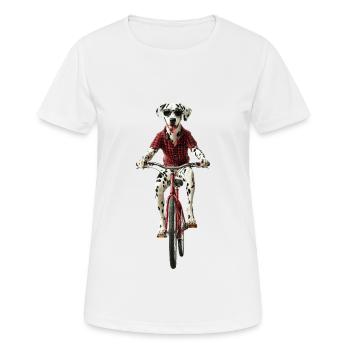 Dalmatiner - Frauen T-Shirt atmungsaktiv - Weiß - Vorne - AI Model Female 172 dark (172cm)