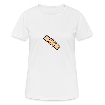 pansement et sang - T-shirt respirant Femme - blanc - Devant - AI Model Female 172 dark (172cm)