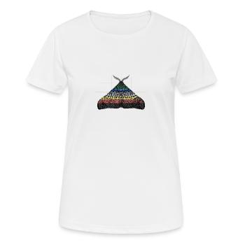 Disability pride moth motif A - Women's Breathable T-Shirt - white - Front - AI Model Female 172 dark (172cm)