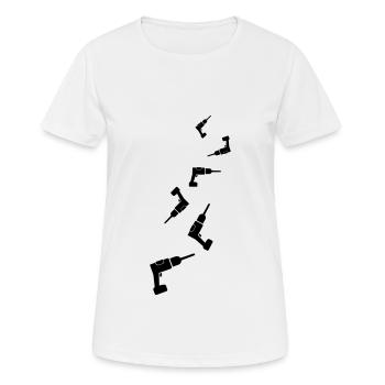 Forer - T-shirt respirant Femme - blanc - Devant - AI Model Female 172 dark (172cm)