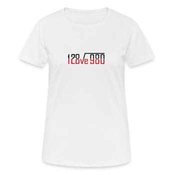 Formel der Liebe - Formule d’amour - T-shirt respirant Femme - blanc - Devant - AI Model Female 172 dark (172cm)