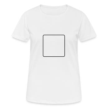 Cadre carré / / cadre / / rectangle / / texte - T-shirt respirant Femme - blanc - Devant - AI Model Female 172 dark (172cm)