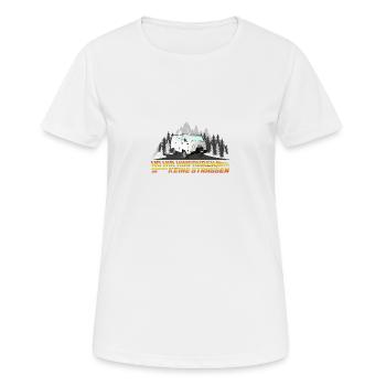 UAZ -Wo wir hinfahren, brauchen wir keine Strassen - Frauen T-Shirt atmungsaktiv - Weiß - Vorne - AI Model Female 172 dark (172cm)