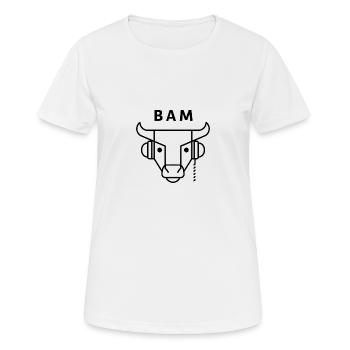 BAM - Boite A Meuh - T-shirt respirant Femme - blanc - Devant - AI Model Female 172 dark (172cm)