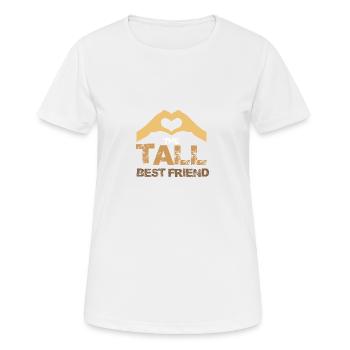 Big Best Friend - Women's Breathable T-Shirt - white - Front - AI Model Female 172 dark (172cm)