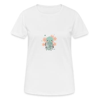 Liebevolle Tentakel 2 - Frauen T-Shirt atmungsaktiv - Weiß - Vorne - AI Model Female 172 dark (172cm)