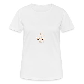 Yoga Pose Savasana Print On Demand Tshirts Apparel - Women's Breathable T-Shirt - white - Front - AI Model Female 172 dark (172cm)
