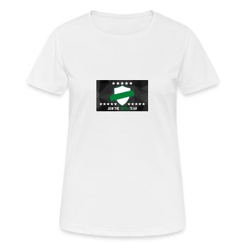 JOIN THE GREEN TEAM - Frauen T-Shirt atmungsaktiv - Weiß - Vorne - AI Model Female 172 dark (172cm)