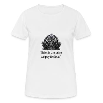 KÖNIGIN ELIZABETH BESCHWERDE - Frauen T-Shirt atmungsaktiv - Weiß - Vorne - AI Model Female 172 dark (172cm)