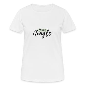 Home Jungle Schriftzug - Frauen T-Shirt atmungsaktiv - Weiß - Vorne - AI Model Female 172 dark (172cm)