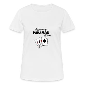 Mau Mau Offizielles Shirt - Frauen T-Shirt atmungsaktiv - Weiß - Vorne - AI Model Female 172 dark (172cm)