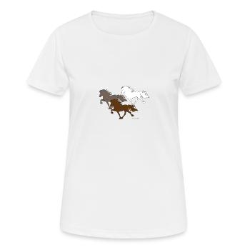 Icelandic Spirit - T-shirt respirant Femme - blanc - Devant - AI Model Female 172 dark (172cm)