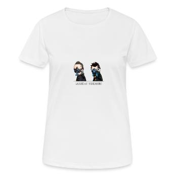 Laink et Terracid: le duo de choc - T-shirt respirant Femme - blanc - Devant - AI Model Female 172 dark (172cm)