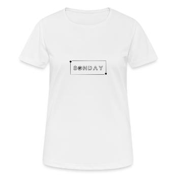 Sonday and lovelyday - Frauen T-Shirt atmungsaktiv - Weiß - Vorne - AI Model Female 172 dark (172cm)