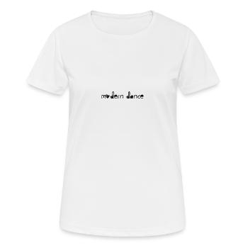 danse moderne - T-shirt respirant Femme - blanc - Devant - AI Model Female 172 dark (172cm)