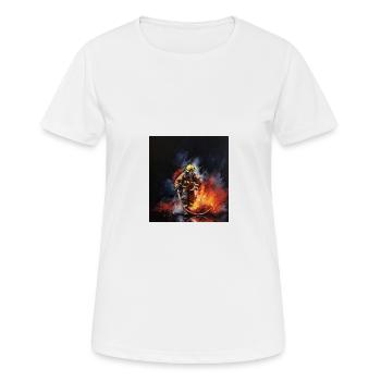 Un design de pompier héroïque pour de vrais héros - T-shirt respirant Femme - blanc - Devant - AI Model Female 172 dark (172cm)