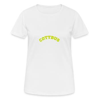 Cottbus - Frauen T-Shirt atmungsaktiv - Weiß - Vorne - AI Model Female 172 dark (172cm)