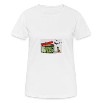 Voller Flug !!! - Frauen T-Shirt atmungsaktiv - Weiß - Vorne - AI Model Female 172 dark (172cm)
