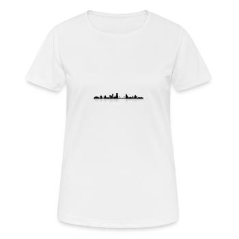 Skyline - Vancouver - Frauen T-Shirt atmungsaktiv - Weiß - Vorne - AI Model Female 172 dark (172cm)